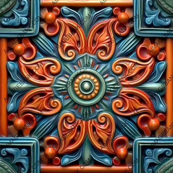 Mexican Charm: Colorful and Vibrant Tile Art