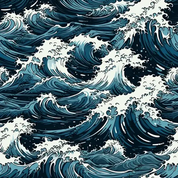 Grunge Texture&#8217;s Magic: Ocean Wave Elegance