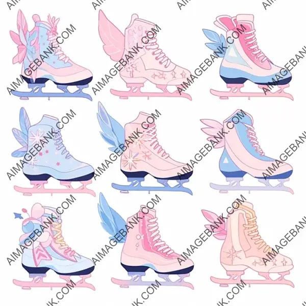 Ice Skates Magic: Patterns with Colorful Detail