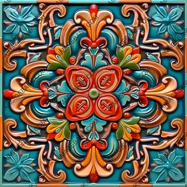 Spanish Elegance: Colorful 3D Artistry