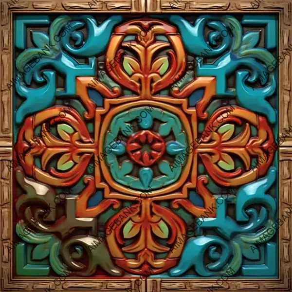 Spanish Artistry: Colorful Tile Detail