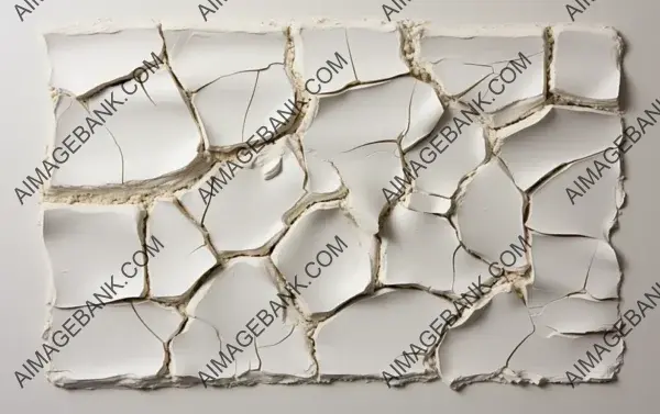 Mysterious Abstract Crack Pattern with Empty Space