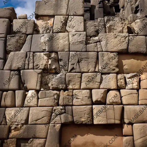 Close-Up of Ancient Stone Masonry Texture