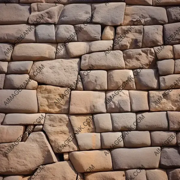 Texture of Ancient Stone Masonry Up Close