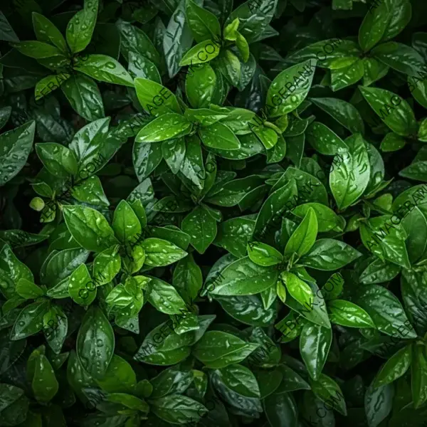 Detailed and Lush Green Leaves Texture