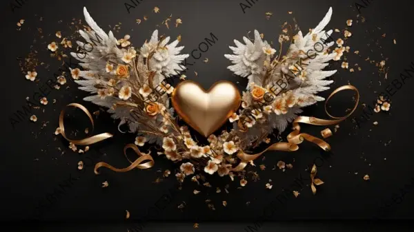 Golden Cupids and Arrows: Design Wallpaper &#8211; Wallpaper.