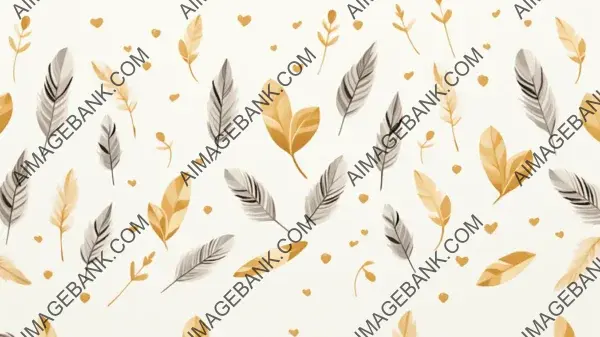 Golden Cupid&#8217;s Embrace: Design Wallpaper Elegance &#8211; Wallpaper.