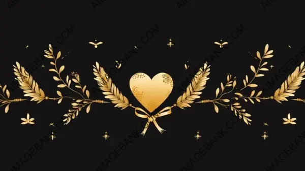 Cupid&#8217;s Love Arrows: Design Wallpaper with Golden Beauty &#8211; Wallpaper.