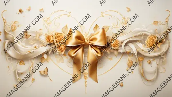 Elegance in Arrows: Design Wallpaper with Golden Cupids &#8211; Wallpaper.