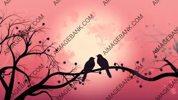 Silhouette Design: Romantic Wallpaper Featuring Graceful Forms &#8211; Wallpaper.