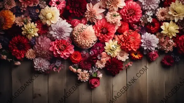 Bouquet in Full Bloom: Design Wallpaper Showcasing Blossoms &#8211; Wallpaper.