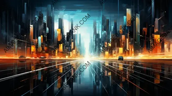 Abstract Cityscape: Wallpaper That Dazzles