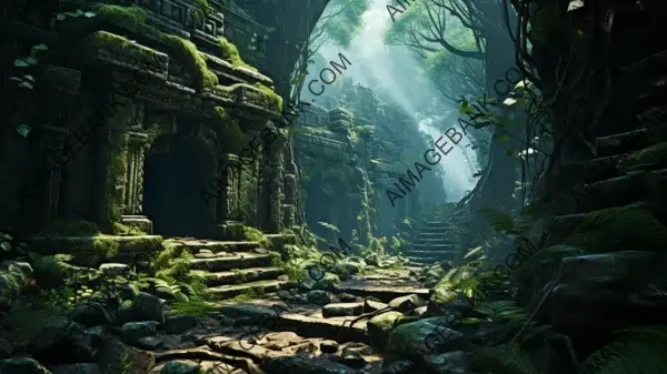 Ancient Marvels: Temple Ruins Wallpaper