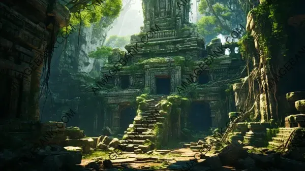 Temple Ruins Unveiled: Wallpaper Journey