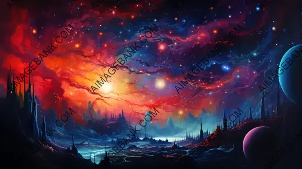 Cosmic Drama: Breathtaking Galaxy Wallpaper