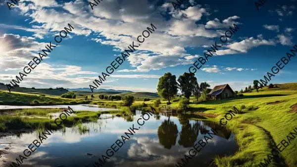 Countryside Tranquility: Wallpaper