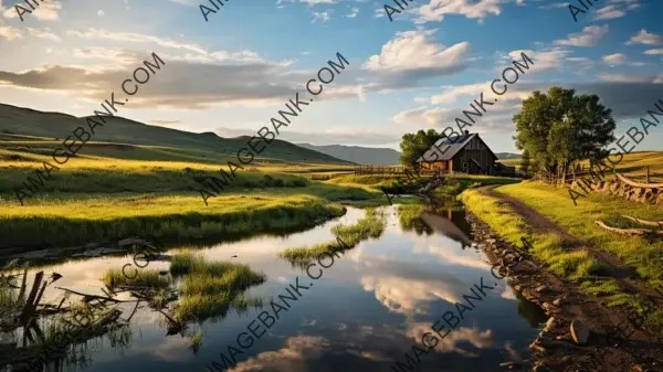 Rustic Countryside Escape: Wallpaper