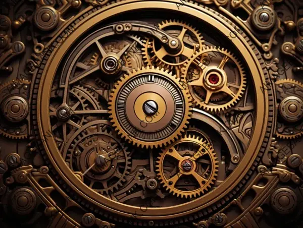 Steampunk Machine Details: Wallpaper