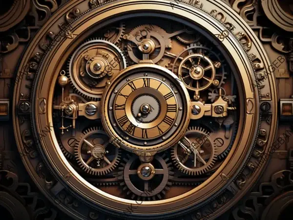 Intricate Steampunk Cogs: Wallpaper