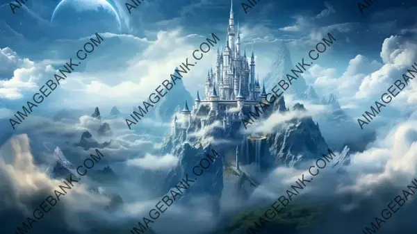 Generate Enchanted Castle in the Clouds &#8211; Wallpaper