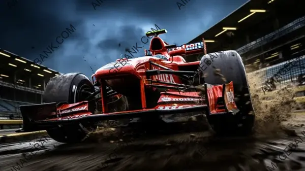 Formula Race Cars Zooming Around &#8211; Racing Action Wallpaper