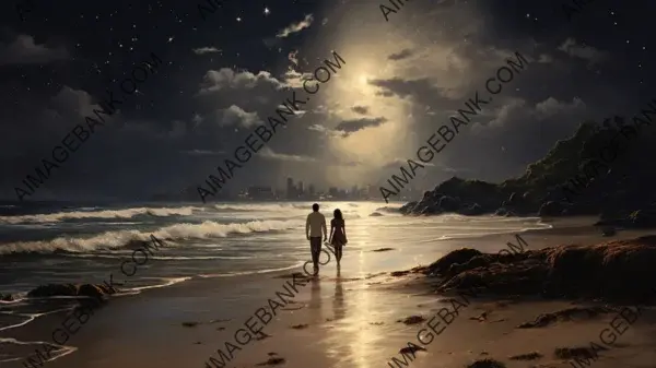 Experience Romantic Moonlit Beach Walks &#8211; Wallpaper