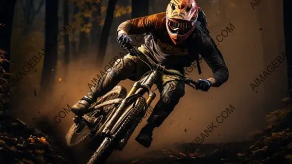 Captivating Downhill Biking Moments &#8211; Wallpaper