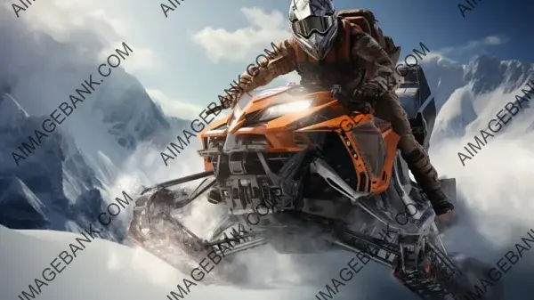 Freestyle Snowmobiling Thrills &#8211; Wallpaper