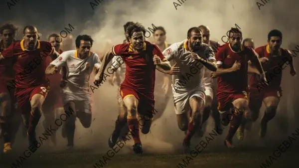 Intense Soccer Action &#8211; Wallpaper