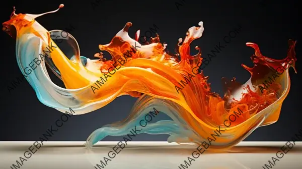 Capturing Fluidity: Abstract Glass Artistry