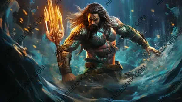 Swimming Through Adventure: Aquaman Wallpaper