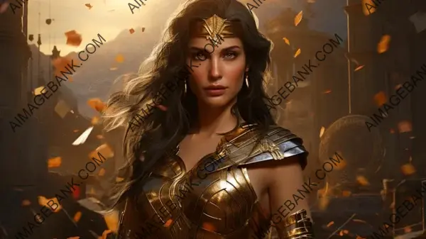 Wonder Woman&#8217;s Amazonian Glory: Wallpaper