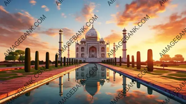 Dive into Mahal&#8217;s Eternal Beauty: Generated Wallpaper Images