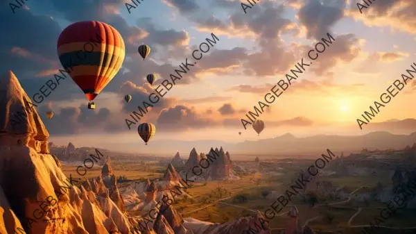 Up in the Sky: Hot Air Balloon Adventure Photograph &#8211; Wallpaper