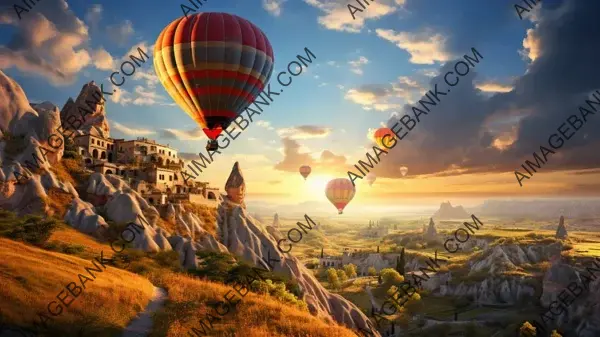 Hot Air Balloon Adventure: A Skyward Journey &#8211; Wallpaper