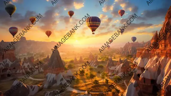 Skyward Adventure: Hot Air Balloon Photograph &#8211; Wallpaper