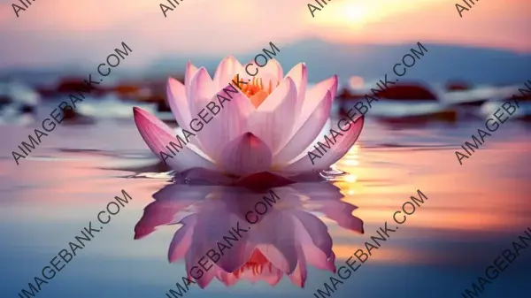 Lotus Blossom Serenity: Tranquil Beauty Wallpaper