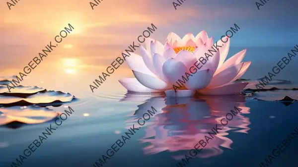 Lotus Blossom Serenity: Captivating Wallpaper