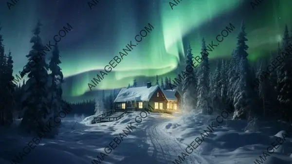 Wallpaper featuring the enchanting Northern Lights of Lapland