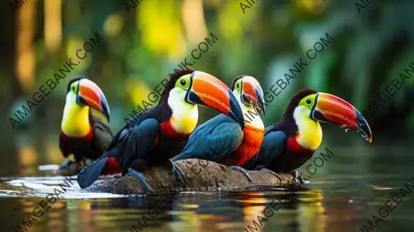 Capturing exotic wildlife along rivers in stunning photographs in wallpaper