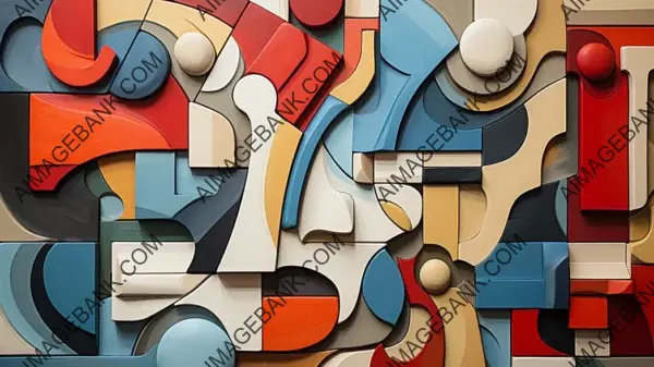 Cubist Puzzle Wallpaper: Abstract Creations