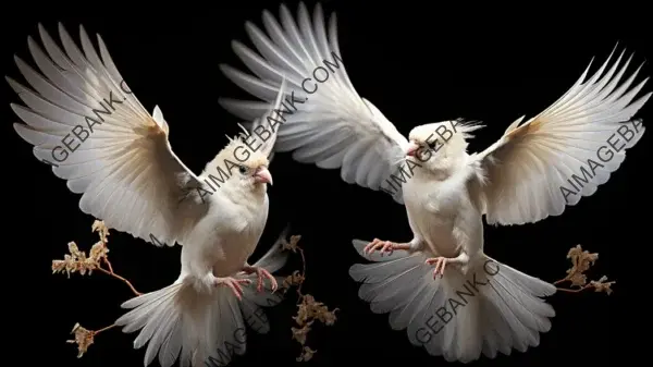 Capturing Graceful Beauty in Birds&#8217; Flight Ballet Wallpaper: Aerial Elegance