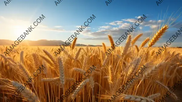 Bountiful Harvest in Golden Wheat Fields Wallpaper: Fields of Gold