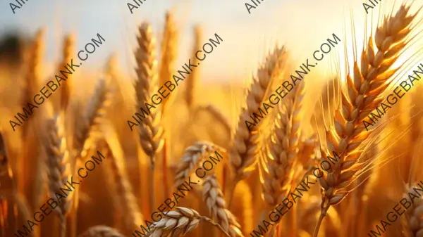 Wheat Wonder in Fields of Gold Wallpaper: Rural Majesty