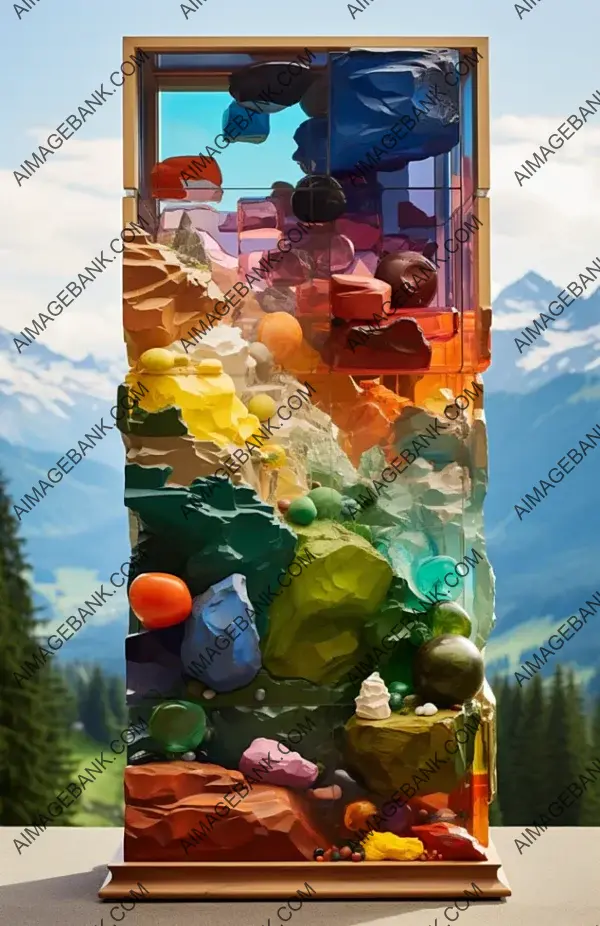 A Library of Colors in Carved Cubic Rocks