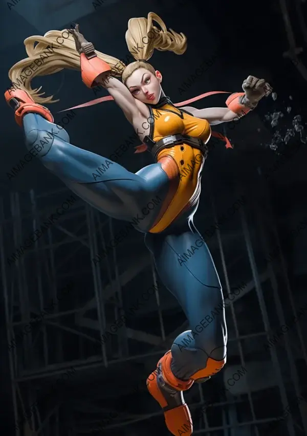 A fitness model channels the energy of Capcom&#8217;s Street Fighter.