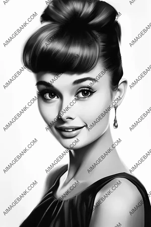 Hyperrealistic Portrait: Audrey Hepburn&#8217;s Timeless Beauty