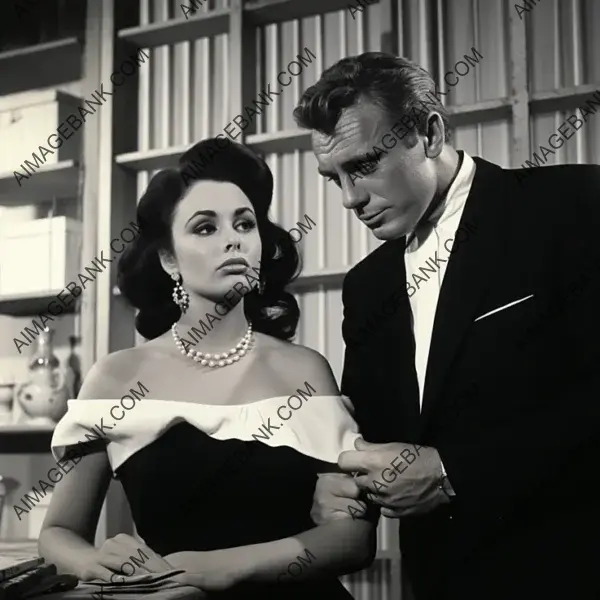 Elizabeth Taylor and Richard Burton&#8217;s Portrait in Intense Argument