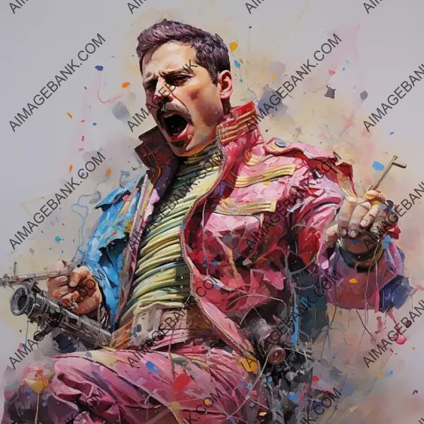 Creative Trompe l&#8217;Oeil Art Inspired by Freddy Mercury