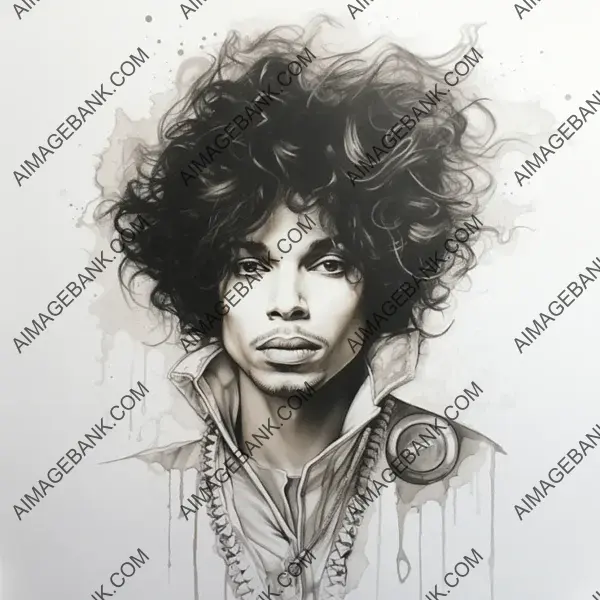 Captivating Half-Finished Sketch: Prince Roger&#8217;s Artistic Portrait